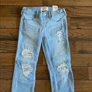 Jeans with sequins